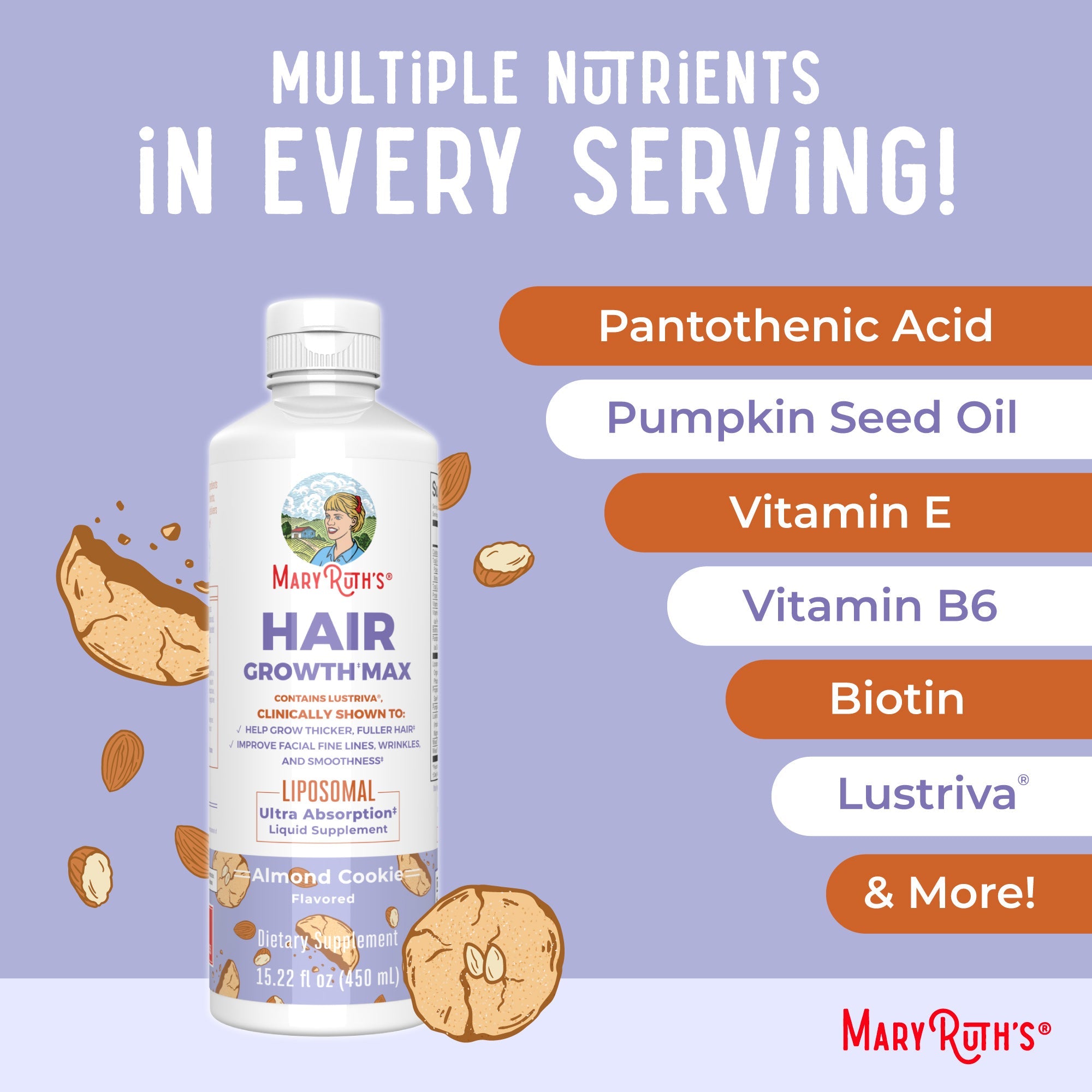 Hair Growth Max Liposomal-For Thinning, Weak, Slow-Growing Hair