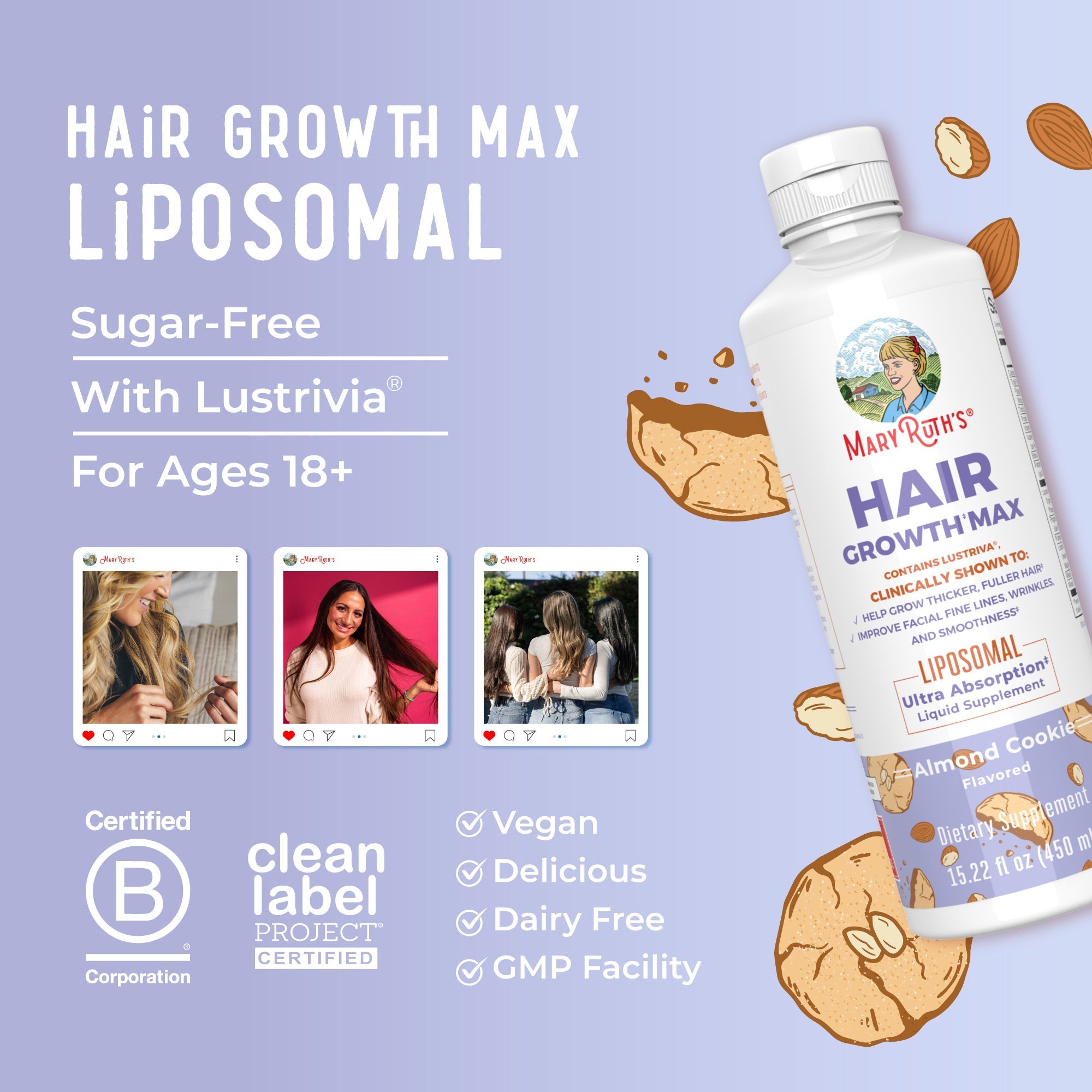 Hair Growth Max Liposomal-For Thinning, Weak, Slow-Growing Hair